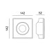 Φωτιστικό Σποτ γυψοσανίδας Molly μονόφωτο 1xGU10 γύψινο με δυνατότητα εναλλαγής ανταυγαστήρα Aca | G90461C